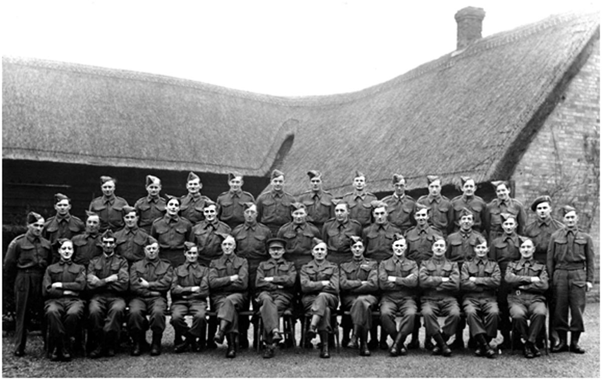 Home Guard in The Grange courtyard 1944