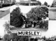 Black and white postcard with views of Mursley, labelled Greetings from Mursley.